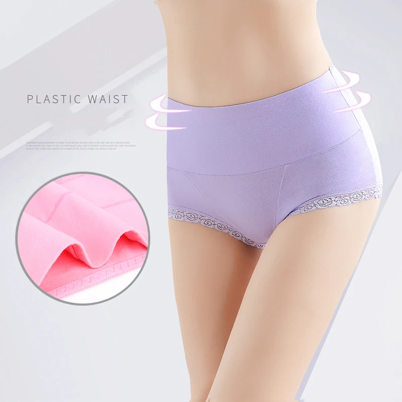 LANGSHA 3 шт./лот хлопковые трусики женское нижнее белье с высокой талией сексуальное
