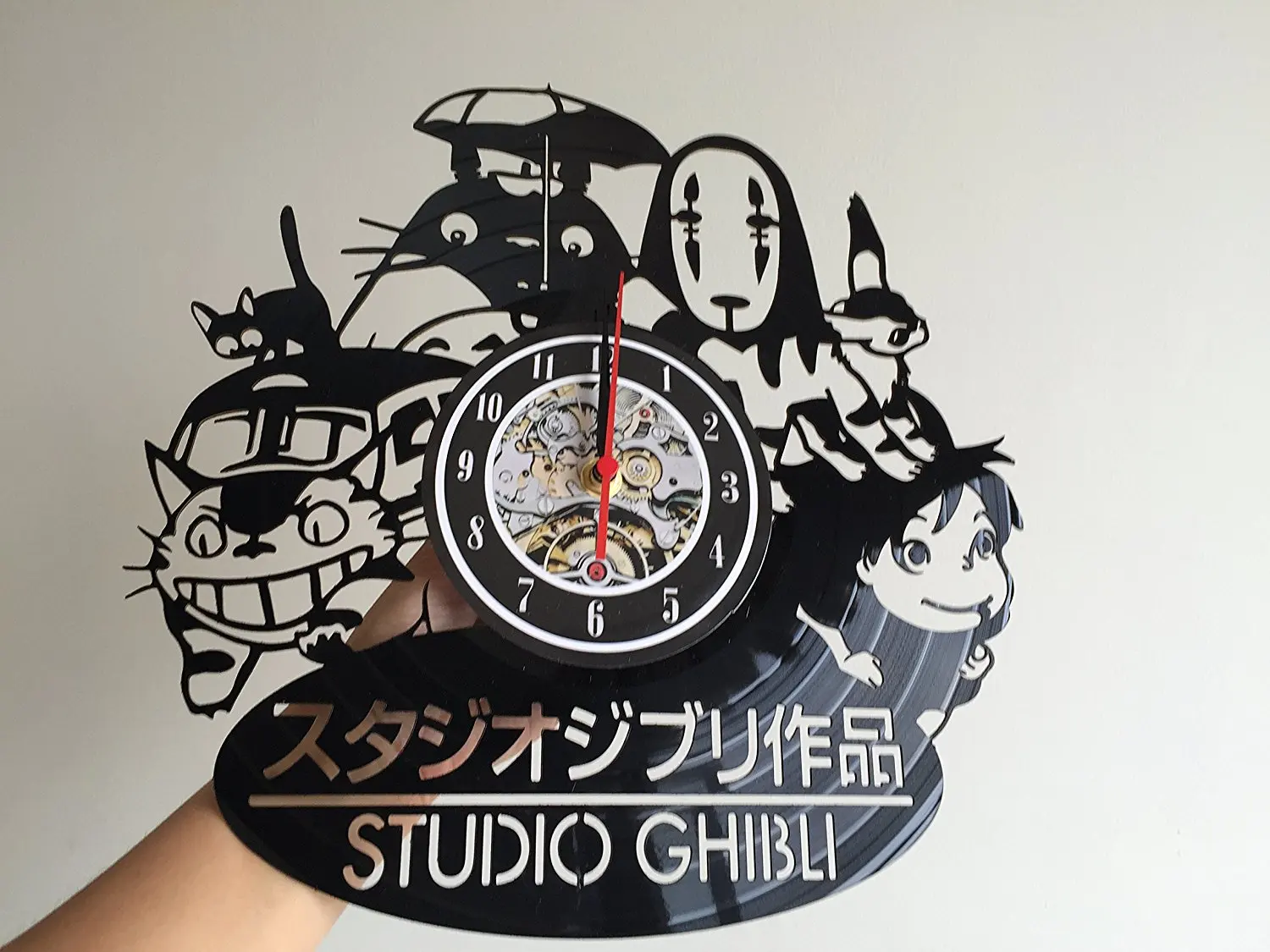 Studio Ghibli Аниме подарок Виниловая пластинка настенные часы домашнего декора Книги