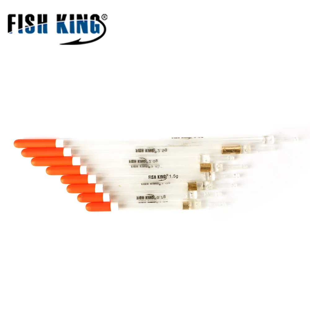 FISH KING 10 шт./лот пластиковый поплавок из углеродного волокна 0 7 г/1 5 г/2 г/3 г