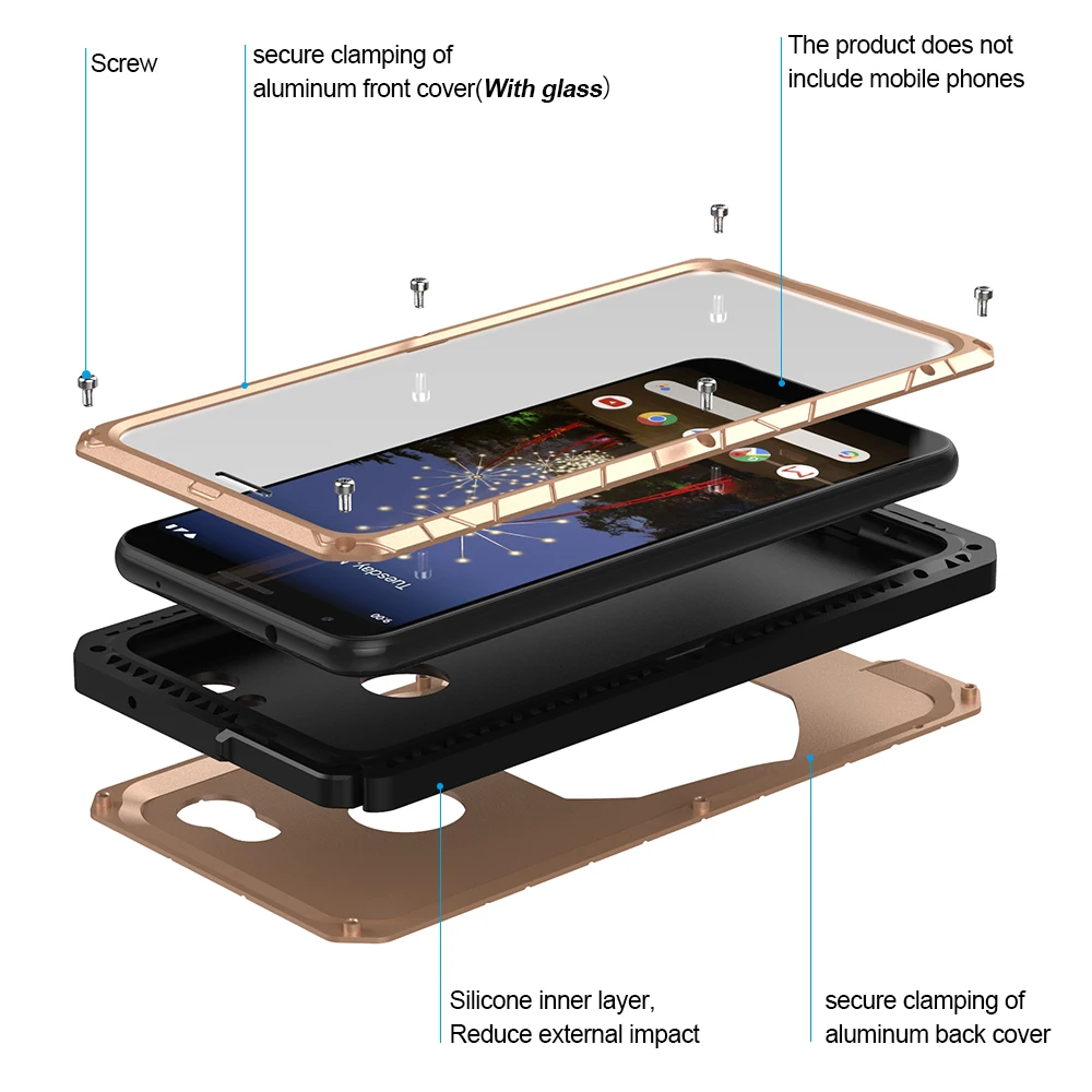 Для Google Pixel 3A 3A XL чехол жесткий алюминиевый металлический Закаленное стекло Защитная крышка для Google Pixel 4 4XL защитный чехол