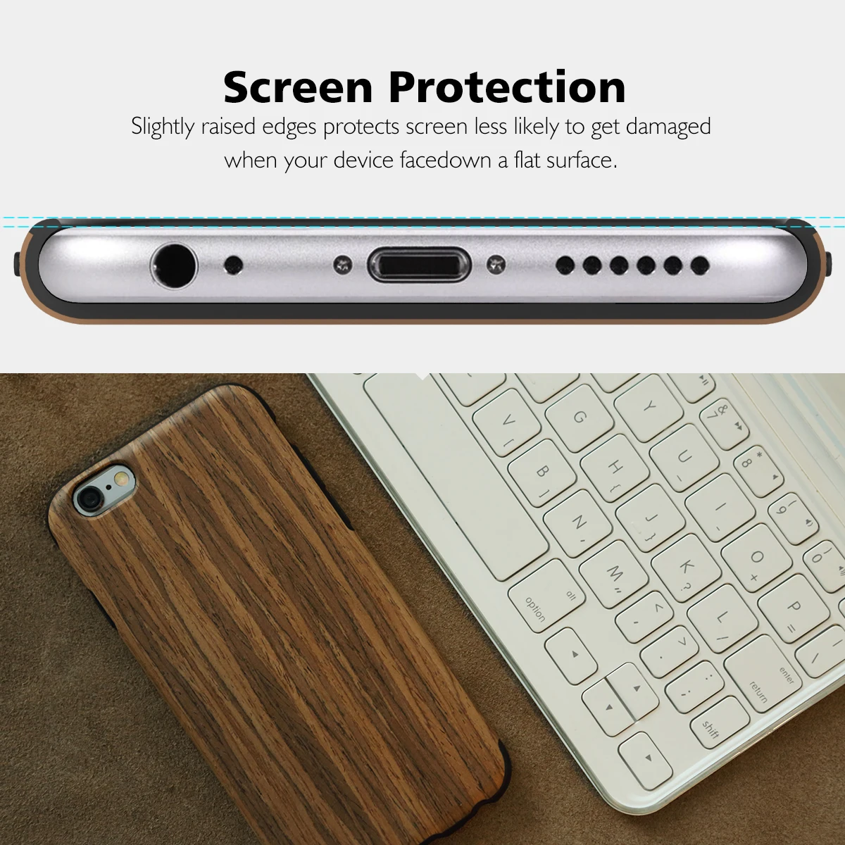 Фирменный чехол Rock для iPhone 6, 6s чехол серия Element под дерево+ ТПУ защитный чехол на заднюю панель для iPhone 6plus чехол
