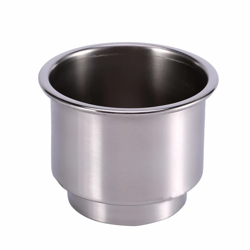 Car-Styling 2Pcs Car Stainless Steel Cup Drink Bottle Holder 4.1&quot Silver Holders 2016 New | Drinks