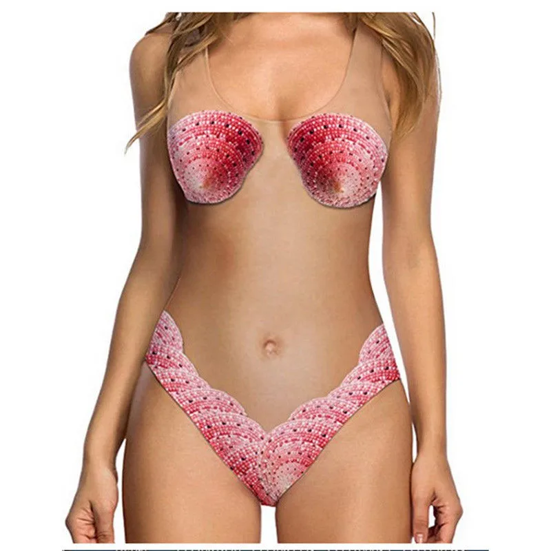 Женский бюстгальтер без подкладки бикини 2018 сексуальный цельный купальник