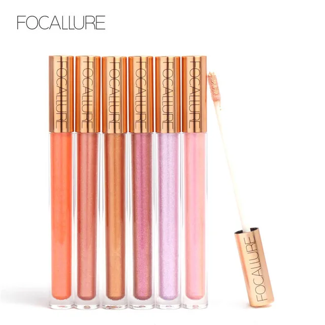 Новинка FOCALLURE 12 Новое поступление сверкающий блеск для губ водостойкая матовая