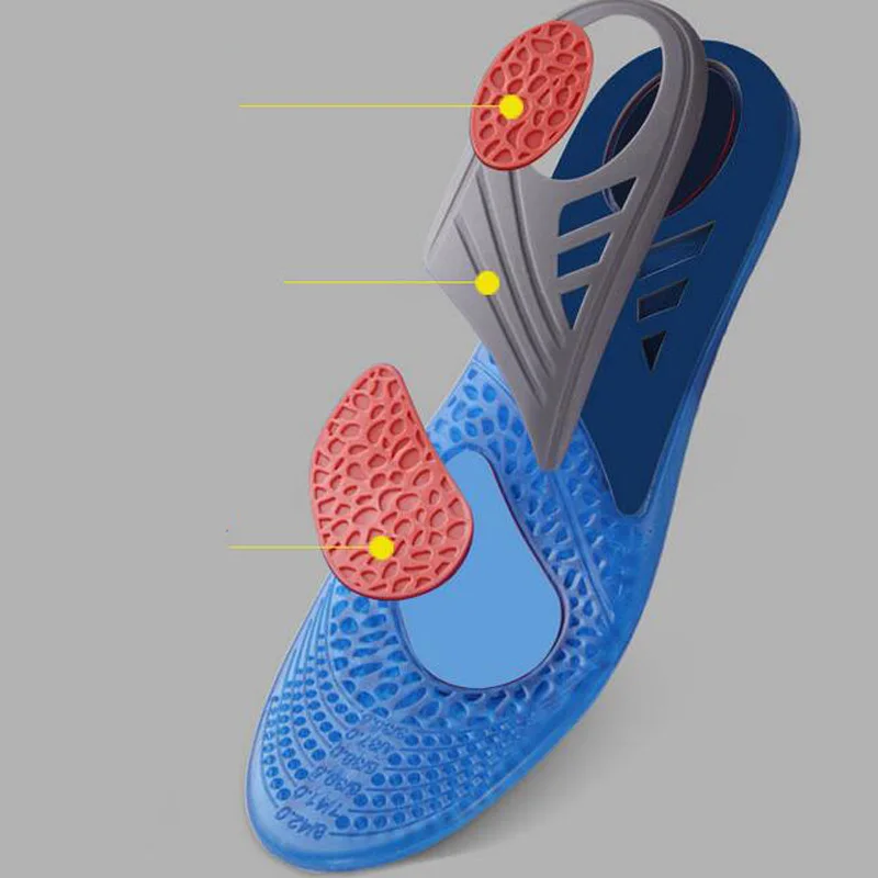 Новинка 3 пары силиконовый гель можно свободно резать силиконовые стельки