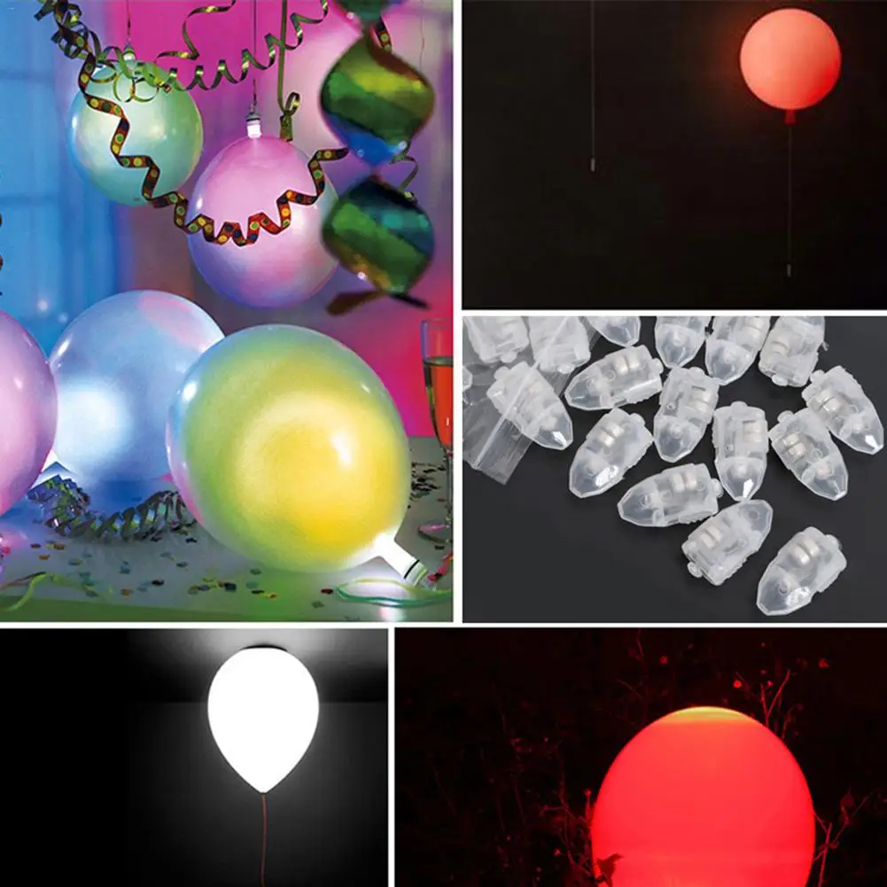 50 шт. светодиодный шар огни RGB Мини многоцветный мигающий СВЕТОДИОД огни Свадебная вечеринка украшения
