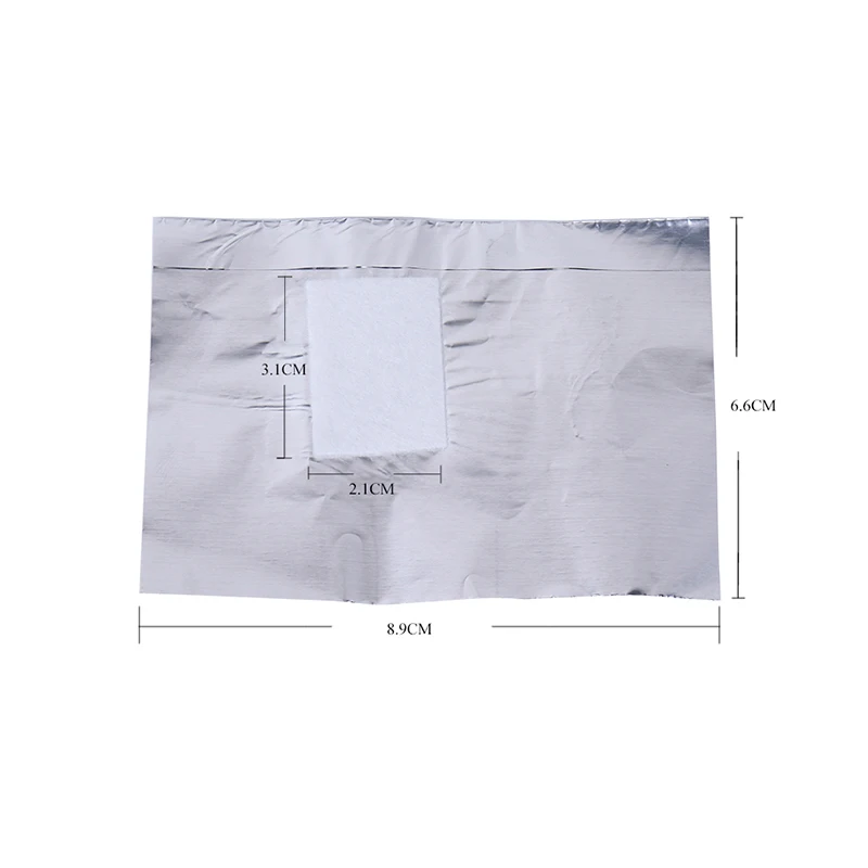 HNM 100 шт./лот алюминиевая фольга для дизайна ногтей отмачиваемый акриловый