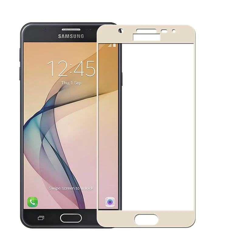9H Полноразмерное закаленное стекло для Samsung Galaxy J7 Prime On7 (2016) G610 On Nxt SM G610F Защитная