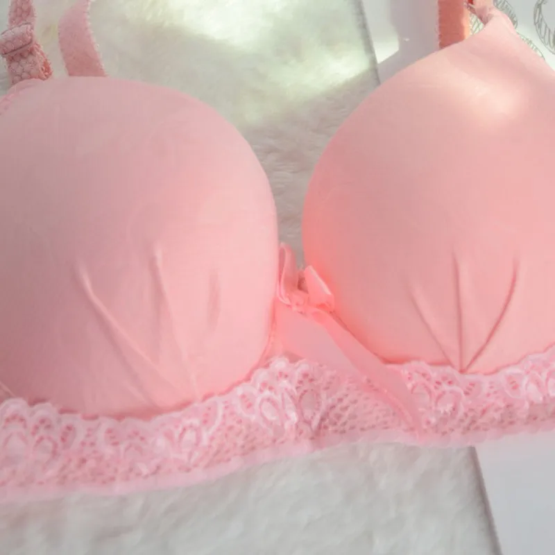 Комплект женского Бесшовного нижнего белья с чашками пуш-ап и трусами размеры 32-36