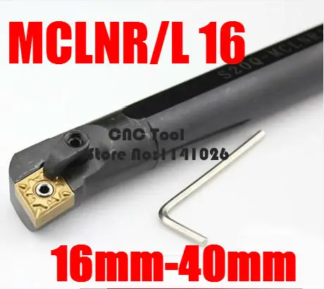 

1PCS S16Q-MCLNR12 S20R-MCLNR12 S25S-MCLNR12 S32T-MCLNR12 MCLNL12 16mm 20mm 25mm 32mm the Right/Left Hand CNC Turning Lathe tools