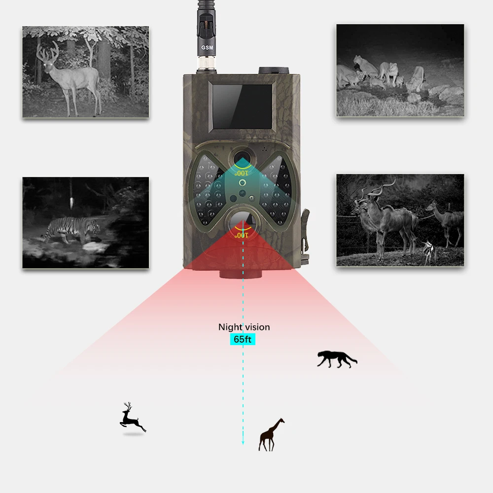 Камера для наблюдения за дикой природой HC300M с пассивным инфракрасным датчиком