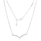 CKK ожерелья и кулоны, мерцающее ожерелье желаний, кулон из стерлингового серебра 925 пробы, оригинал Pingente