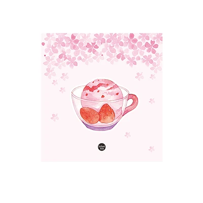 01 Luankong розовый цветок вишни блокнот планировщик sticky note бумажная наклейка kawaii канцелярские принадлежности pepalaria 30 страниц - Цвет: 01