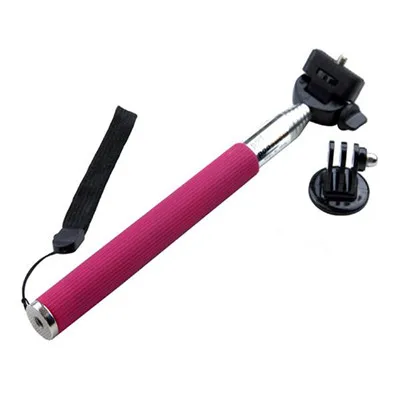 Pink CENINE Выдвижная селфи-палка ручной Palo Perche монопод для селфи для Gopro Hero 5 4 3 Xiaomi Yi Sjcam Sj4000 аксессуары - Цвет: Pink