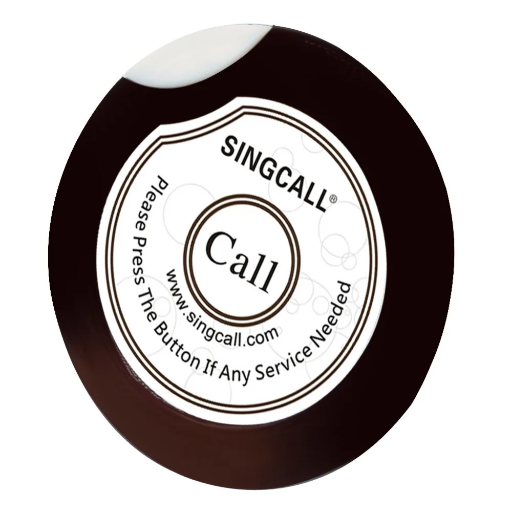 Беспроводная настольная пейджинговая система SINGCALL 20 шт белая настольные звонки