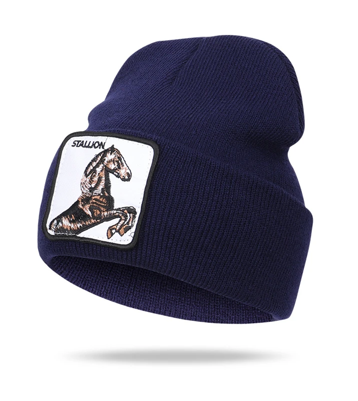 Маска в подарок конь жеребец шапочки skullies Животное Мужчины Женщины мальчик
