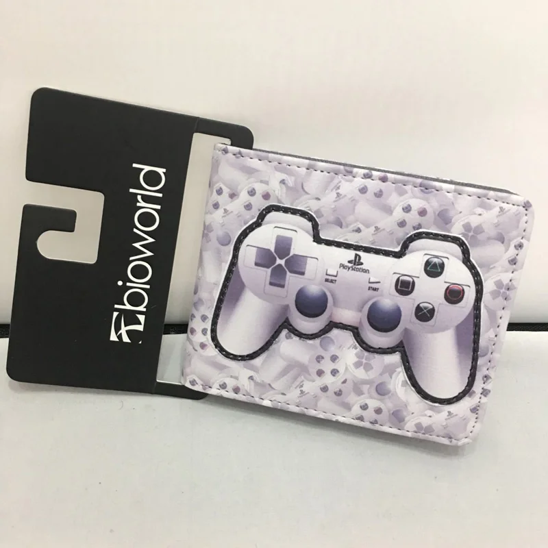 Кошелек для игр с принтом Playstation кожаные короткие кошельки детей держатель карт и