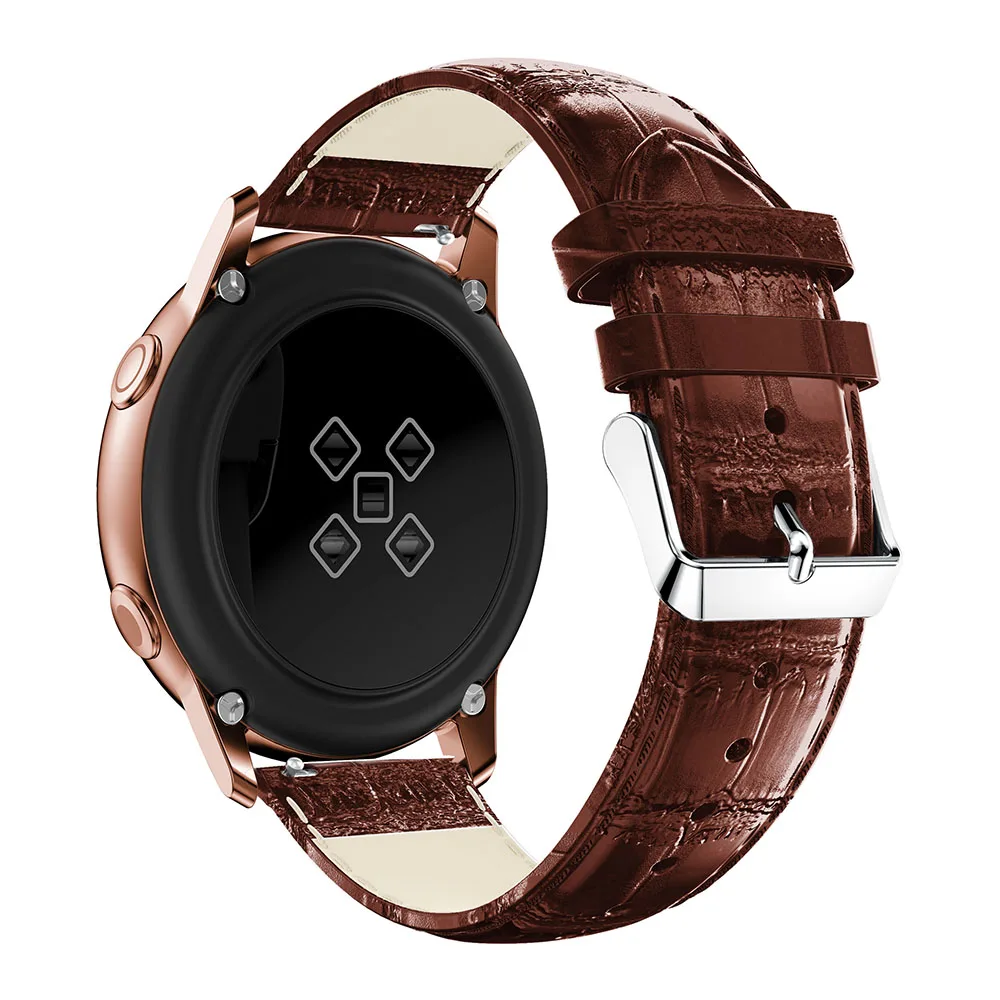 22 мм ремешок для часов Samsung Galaxy Watch Active 46 смарт браслет кожаный Замена запястья