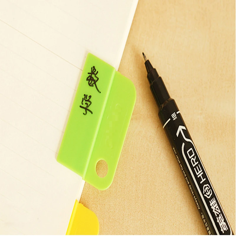 2018 New Memo Clip for Dokibook Notebook Creative Stationery DIY Easy Clips Colored Label Paper Folder Labels Casual | Канцтовары для
