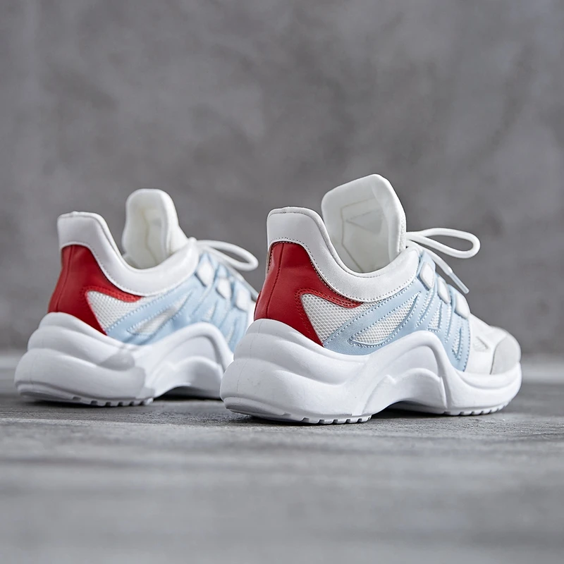 Женские сетчатые кроссовки дышащая повседневная обувь на плоской платформе