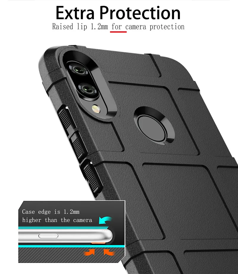 Чехлы для телефонов Xiaomi Redmi Note 6 7 7S 8 Pro 8T 9S 9 Max K20 mi 9T чехол противоударный резиновый