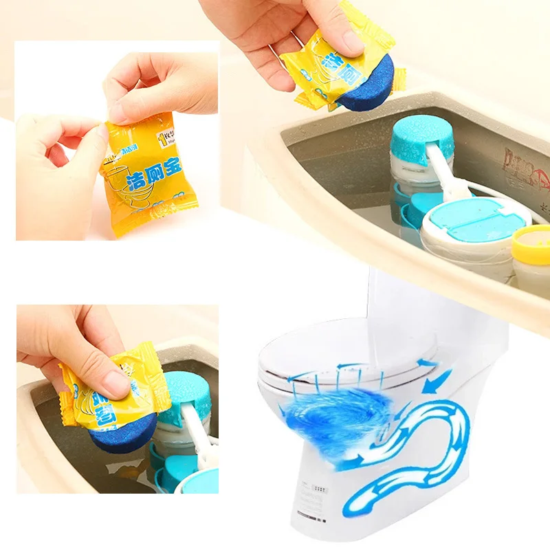 5 шт. синие пузыри очиститель для унитаза волшебная автоматическая очистка