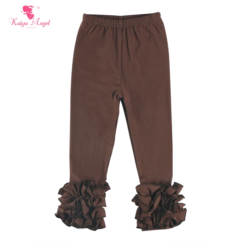 Kaiya Angel/2018 оптовая продажа однотонные леггинсы для девочек от 3 месяцев до 8 лет
