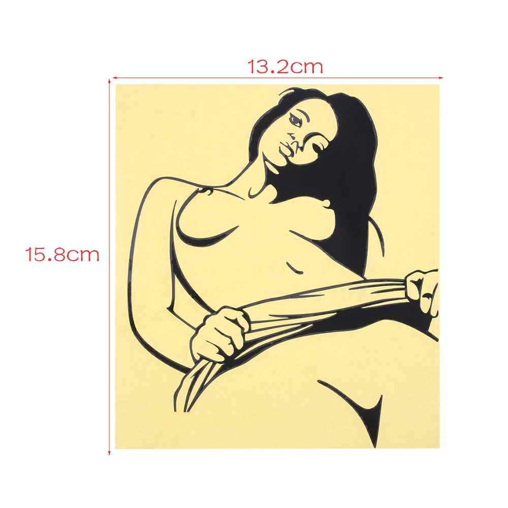 Горячие креативные сексуальные женские наклейки для автомобиля цветные