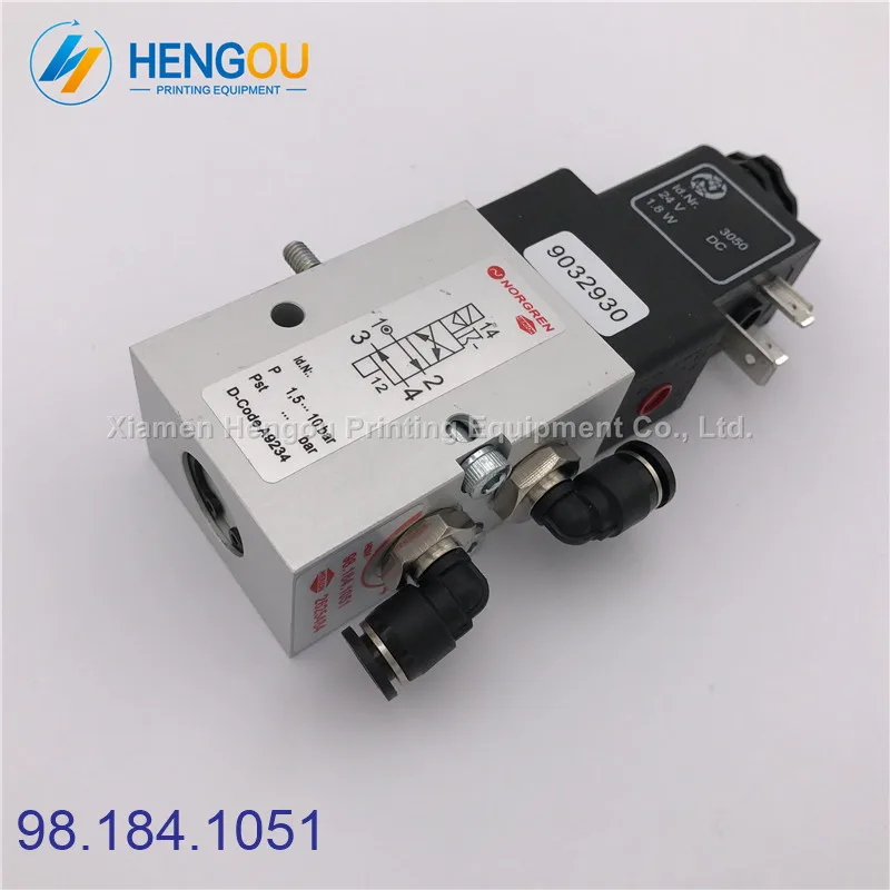 10 шт. 98.184.1051/01 2625484 клапан Heidelberg для SM102 CD102 офсетная печать Пресс Новый 98.184.1051|valve