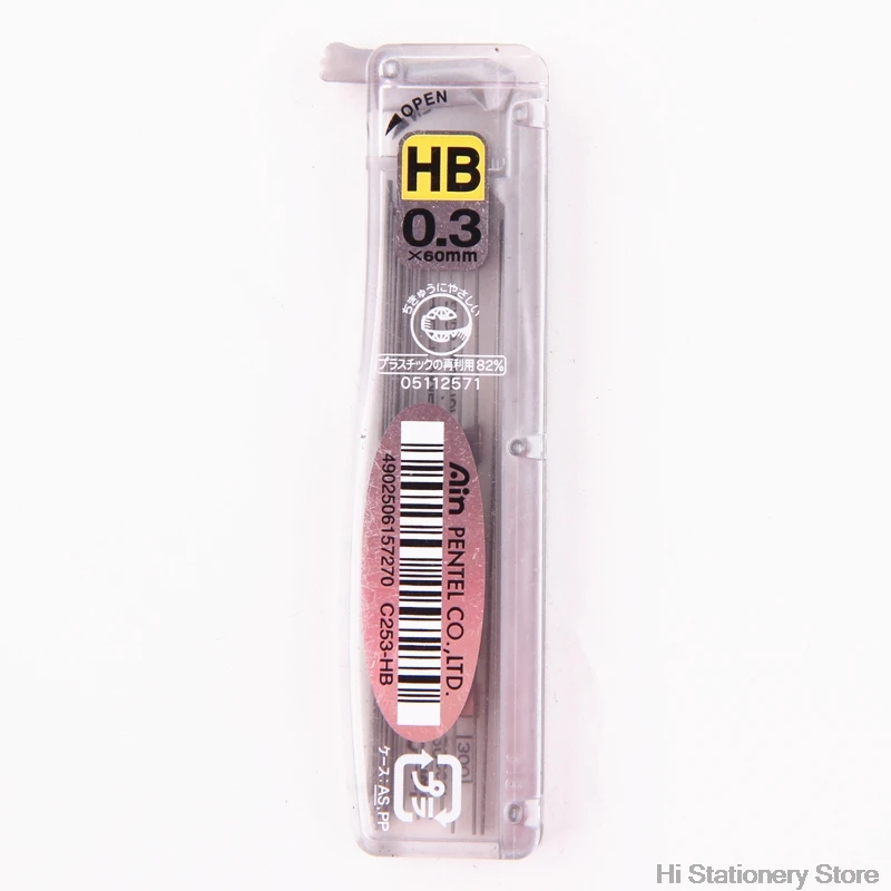 3 Pieces Pentel superior hi-polymer anti-cracking Leads for Mechinal pen C253 255 257 C259 0.3 0.5 0.7 0.9 | Канцтовары для офиса
