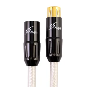 MPS M-8XLR HiFi 99.9997% OFC+ Silver Plated 24K Gold Plated  3Pin  XLR connector balance audio cable DVD CD DAC amplifier XLR