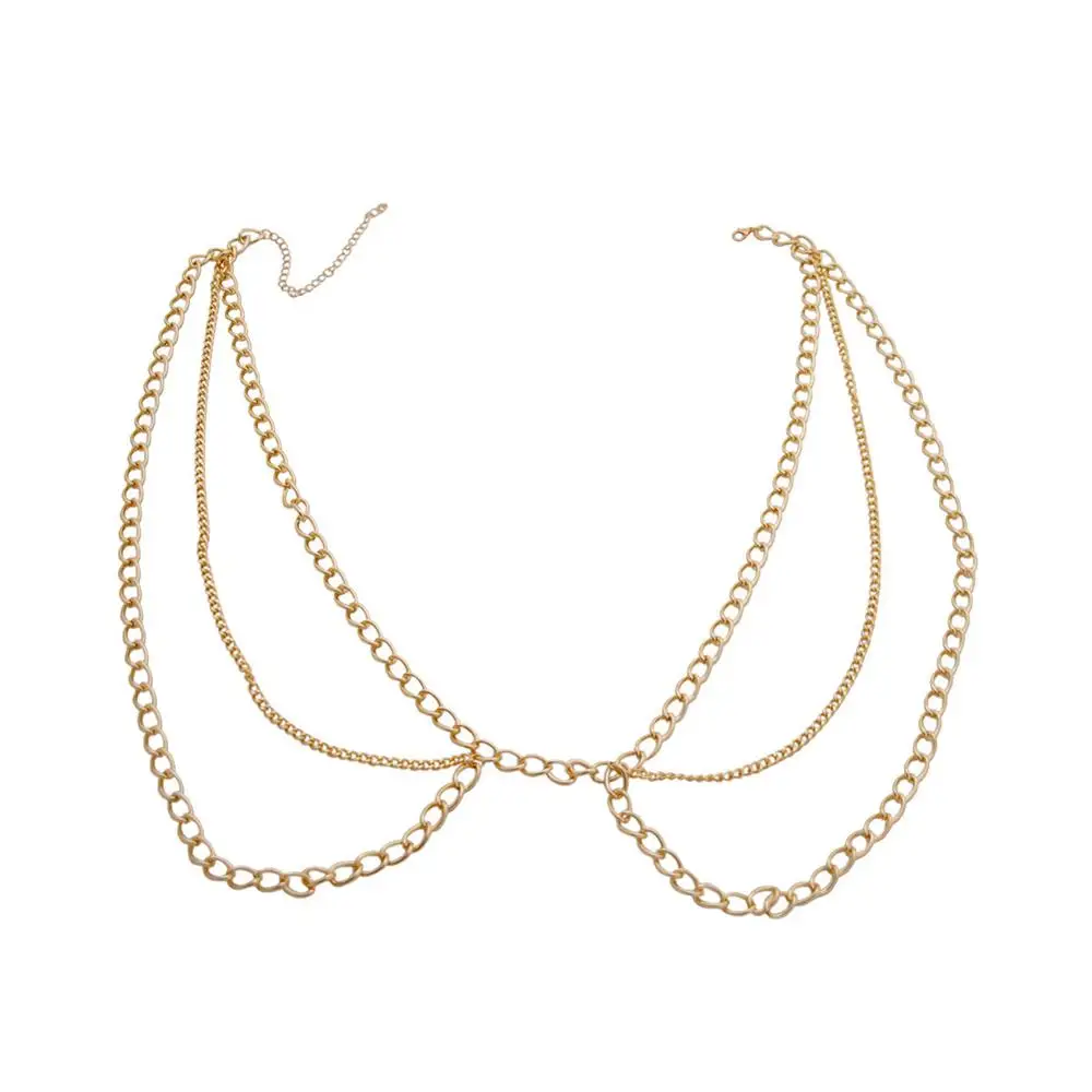 4 шт. модные сексуальные для женщин с цепью на талии шикарные золотые и металл