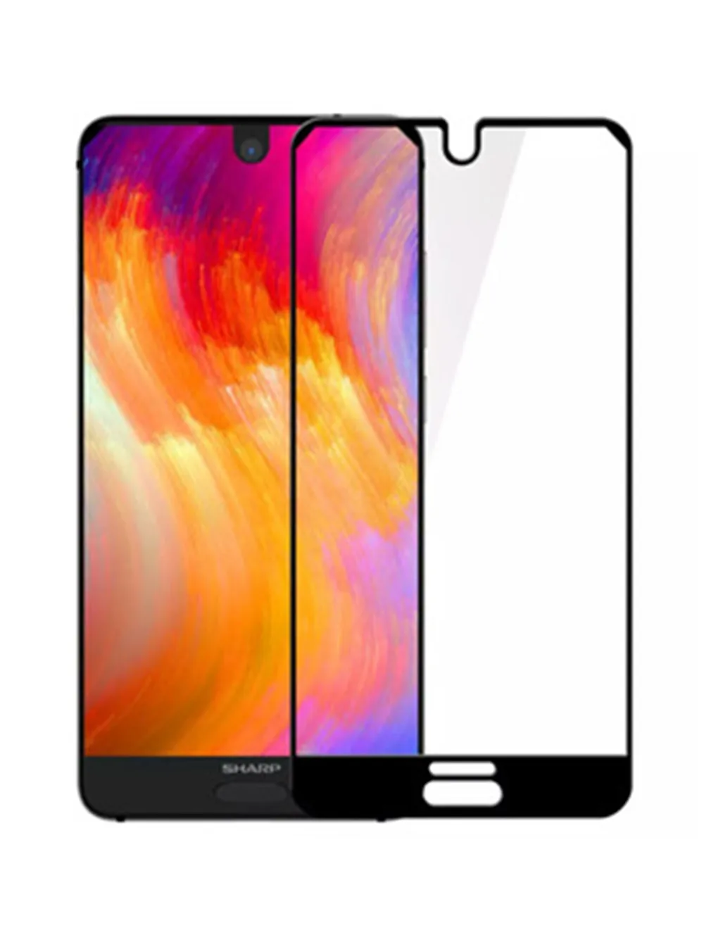 Защитное стекло для Sharp S2 C10 закаленное защитное экрана на стеклянная пленка sharp |