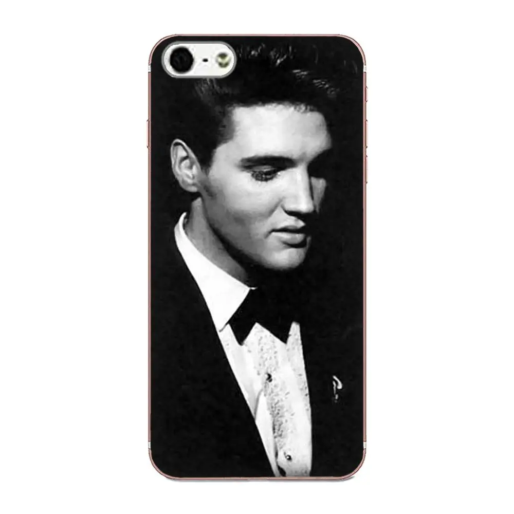 Для Apple iPhone 4 4S 5 5C 5S SE 6 6S 7 8 Plus X XS Max XR мягкие чехлы из ТПУ Elvis Presley|Чехлы-накладки| |