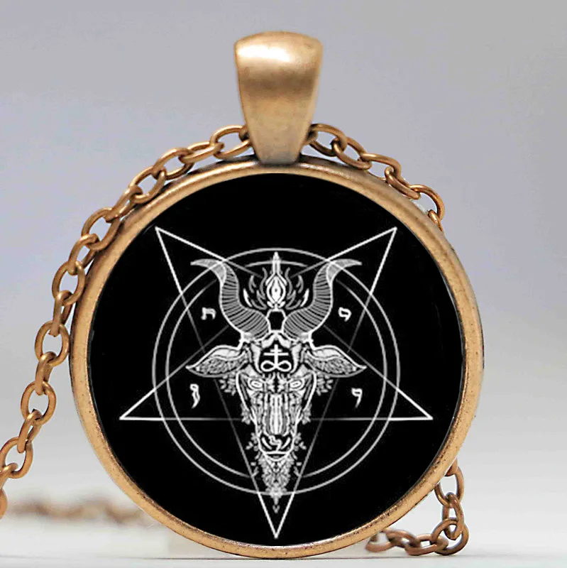 Художественное стекло кабошон ожерелье бронзовая цепочка Винтажное колье