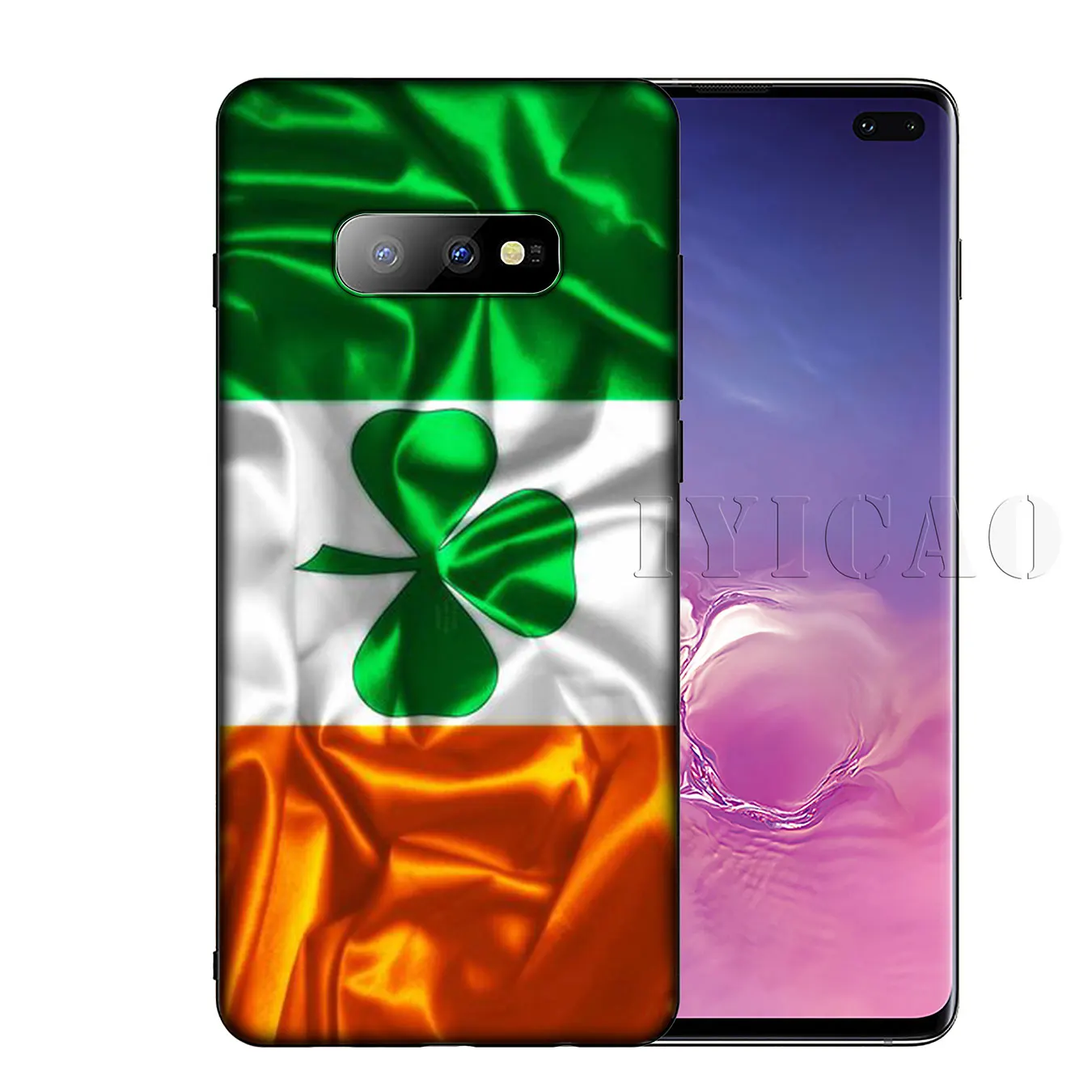 IYICAO Irish Flag art Soft Silicone Phone Case for Samsung Galaxy S20 Ultra S10 Lite S9 S8 Plus S6 S7 Edge S10e Cover |