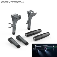 pgytech extended landing gear extensions stand safety tripod heightened legs with led headlamp kit set for dji mavic 2 pro