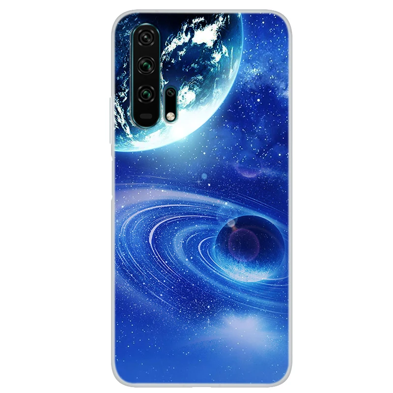 Чехол для телефона Huawei Honor 20 Pro звездное небо Луна окрашенный мягкий чехол Honor20