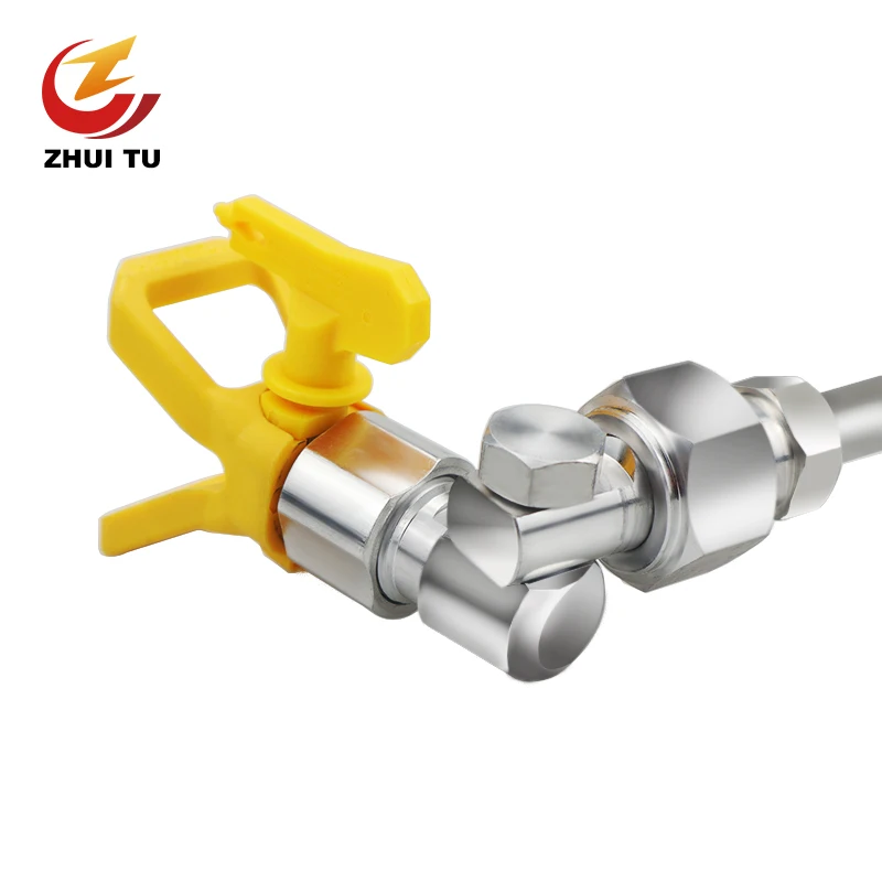 

7/8" F-7/8" M Universal Swivel Joint With Sprayer Base Guard & 517 Tip For Airless Spray Gun Of Airless Spraying Machine Sprayer