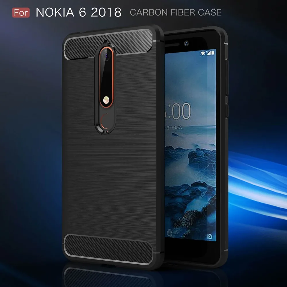 Бесплатный подарок закаленное фильм/для Nokia 6/Nokia 6 2018 мягкие Coque углеродного
