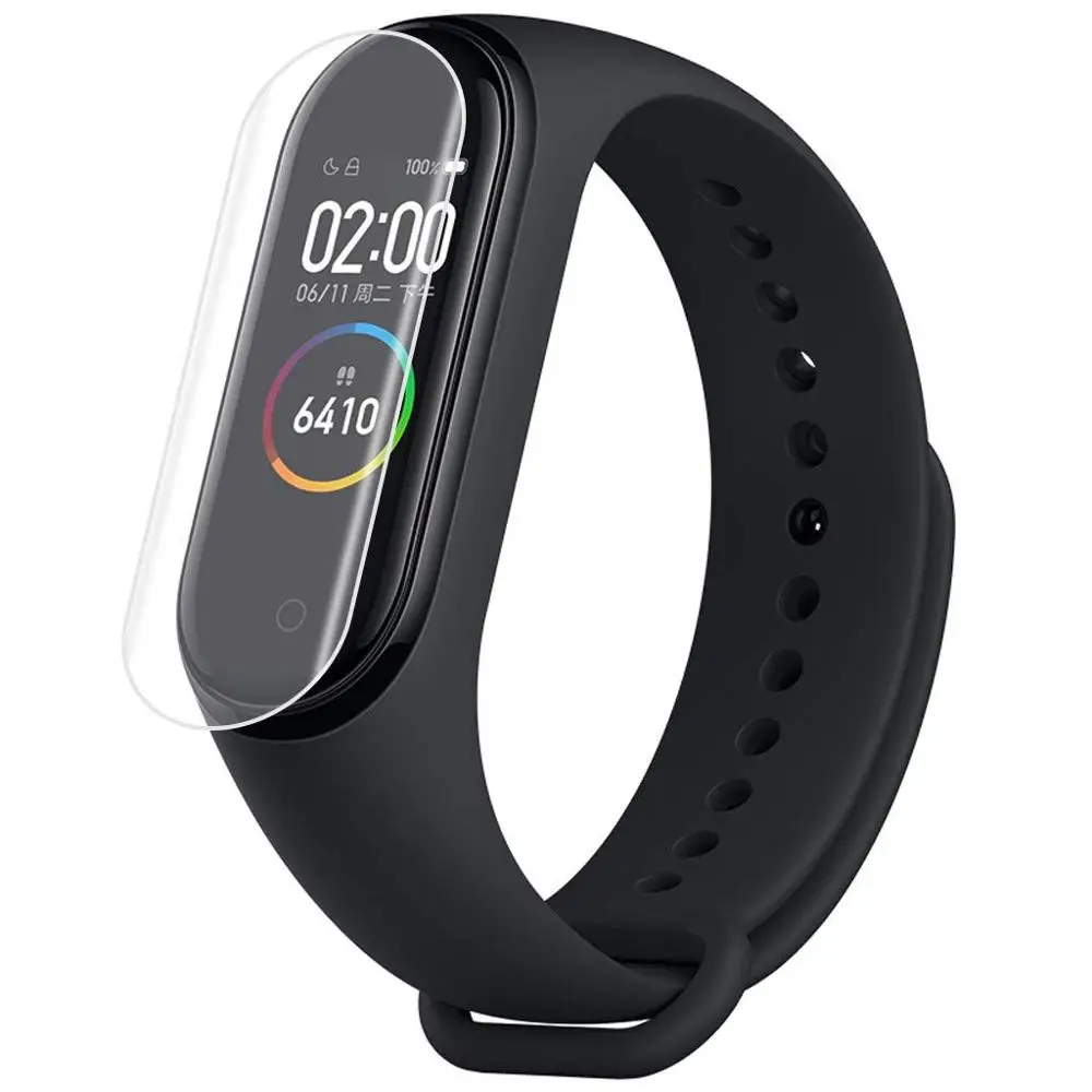 TPU Screen Protector for Xiaomi Mi Band 4 Full Cover Film | Электроника