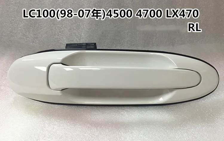 EOsuns набор автомобильных наружных дверных ручек для Toyota Land Cruiser LC100 4500 4700, lexus LX470 1998-2007 - Цвет: white rear door L