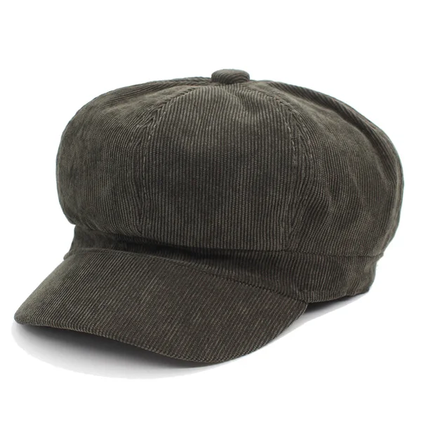 green YOUBOME женские Восьмиугольные шляпы для женщин берет Мода Gorras Planas Вельветовая Кепка Snapback s Женская Кепка От Солнца восьмиугольная кепка - Цвет: green