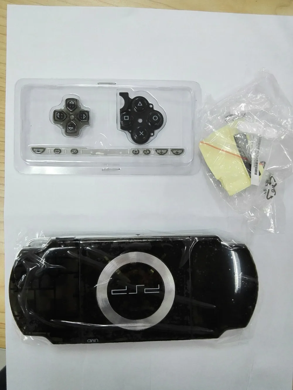 Прозрачный черный чехол для портативной игровой консоли PSP 2000 Сменный Чехол с