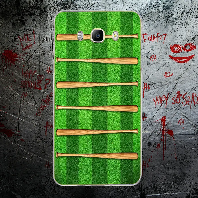 Fire Yellow Softball Baseball For Samsung Galaxy A3 A5 A8 2016 2017 2018 J1 J2 J3 J5 J7 Soft Silicone TPU Mobile Phone Cases | Мобильные