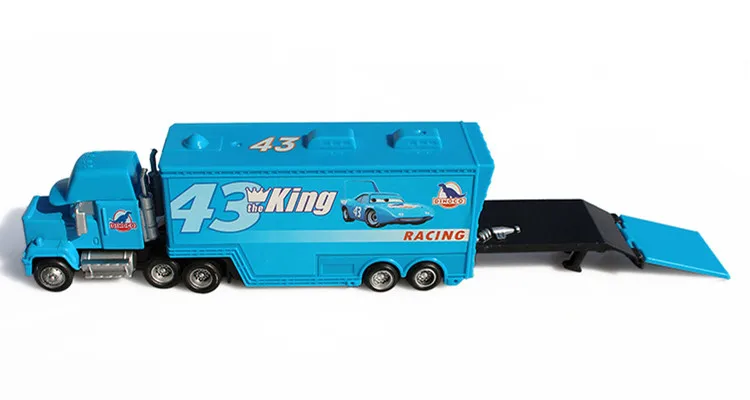 Disney Pixar Cars 2 3 игрушка Молния Маккуин Джексон шторм Мак UncleTruck King 1:55 литой металлический игрушечный автомобиль Детский подарок на день рождения