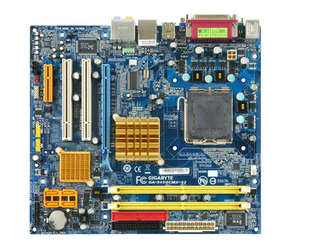 100% первоначально Бесплатная доставка для рабочего материнская плата Gigabyte GA 945GCMX