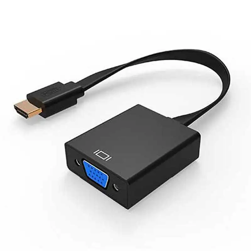 Rovtop HDMI к VGA адаптер Мужской Famale конвертер 1080P цифровой аналоговому Видео Аудио для