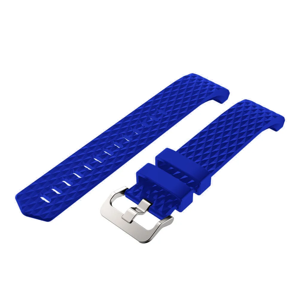 

ZENHEO For Fitbit Charge 2 Watch band Replacement Strap Bracelet Soft 3D Silicone Watch Band Wrist Strap Watchband starp