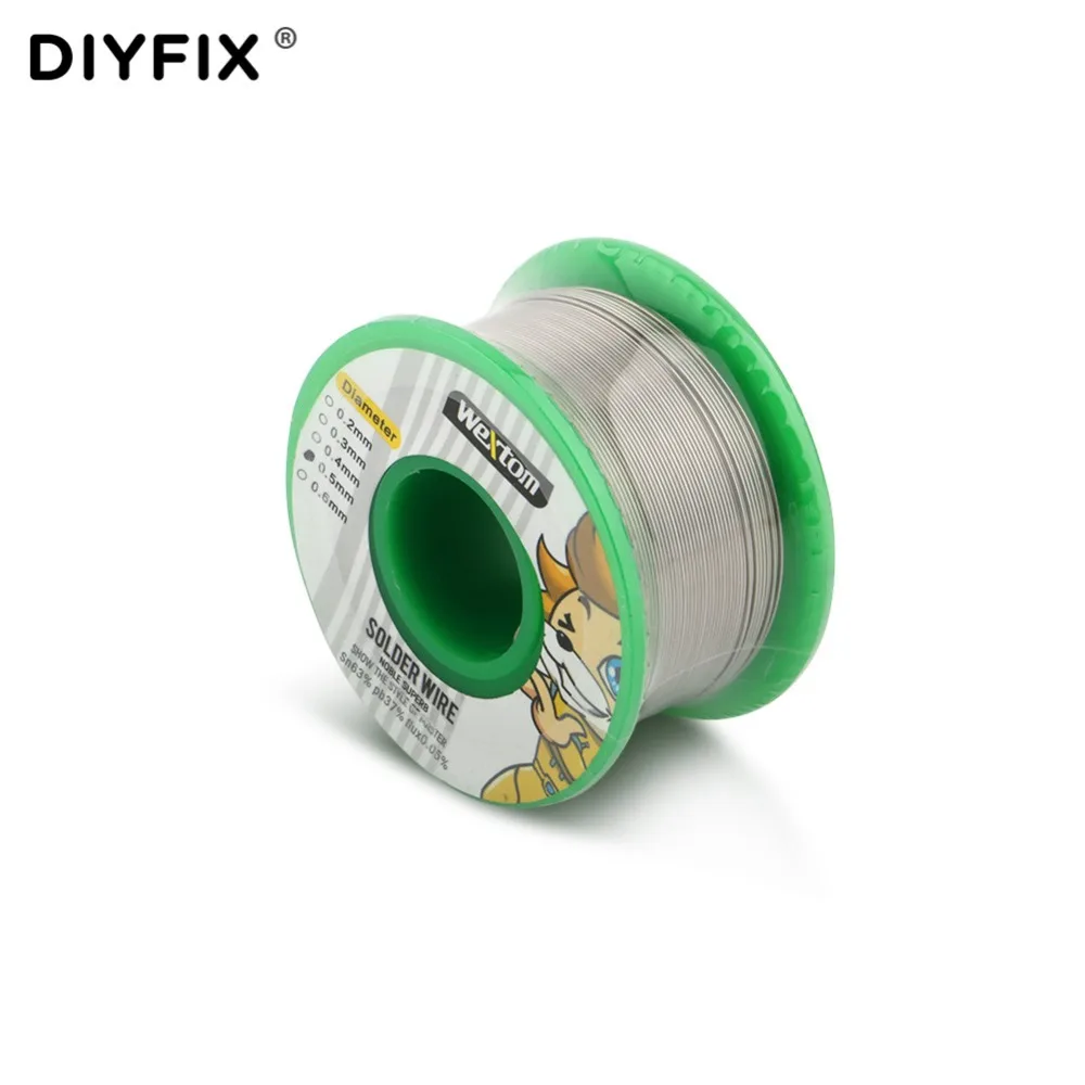 DIYFIX 1 рулон 0 5 мм 63/37 флюс 0.05% пайки провода оловянный свинцовый провод для iPhone